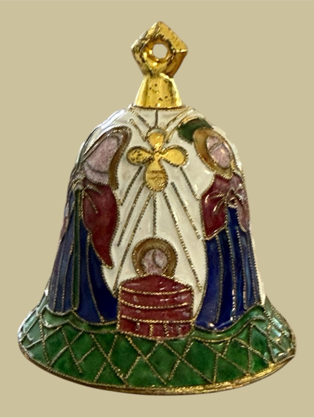 Vintage Cloisonné Bell